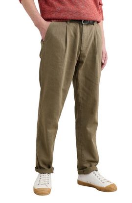 Seasalt Cornwall Seasalt Cornwall Helmsman Pleated Linen & Organic Cotton Herringbone Pants
