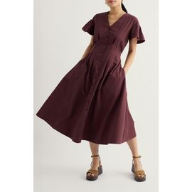 Seasalt Cornwall Seasalt Cornwall Kerthen Woods Organic Cotton Button-Up Midi Dress