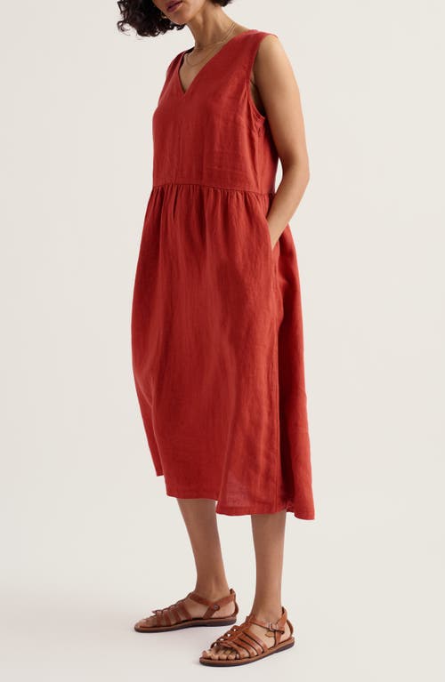 Seasalt Cornwall Seasalt Cornwall Lowland Heather Linen Midi Dress