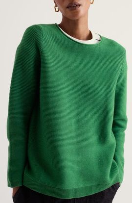 Seasalt Cornwall Seasalt Cornwall Makers Ribbed Crewneck Sweater