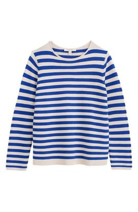 Seasalt Cornwall Seasalt Cornwall Makers Stripe Rib Organic Cotton Sweater