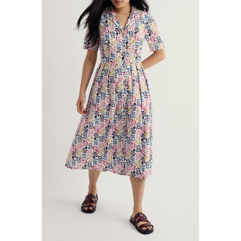 Seasalt Cornwall Seasalt Cornwall Pleated Organic Cotton Shirtdress