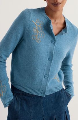 Seasalt Cornwall Seasalt Cornwall Potting Shed Embroidered Cardigan