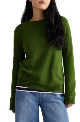 Seasalt Cornwall Seasalt Cornwall Rosefinch Crewneck Merino Wool Blend Sweater