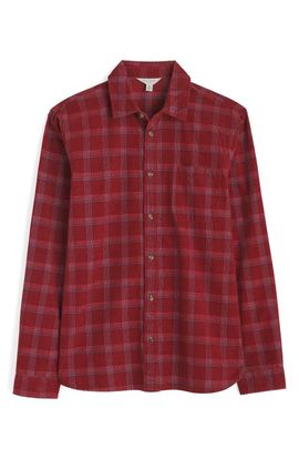 Seasalt Cornwall Seasalt Cornwall Shoreman Check Organic Cotton Corduroy Button-Up Shirt