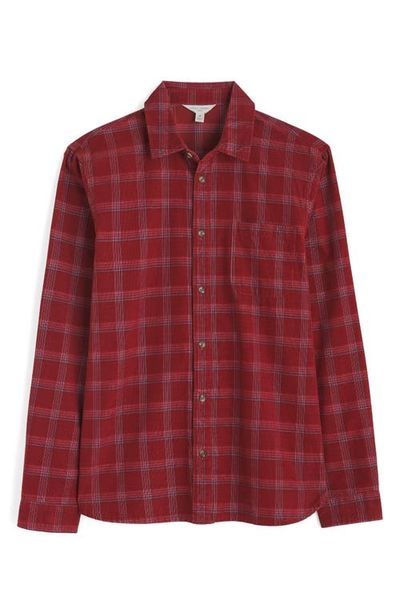 Seasalt Cornwall Seasalt Cornwall Shoreman Check Organic Cotton Corduroy Button-Up Shirt