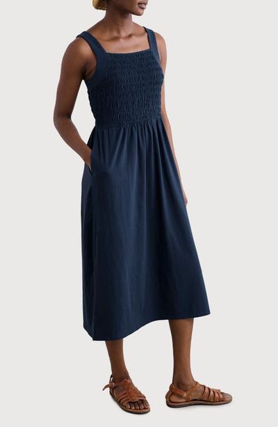 Seasalt Cornwall Seasalt Cornwall Summer Buoy Smocked Cotton Jersey Dress