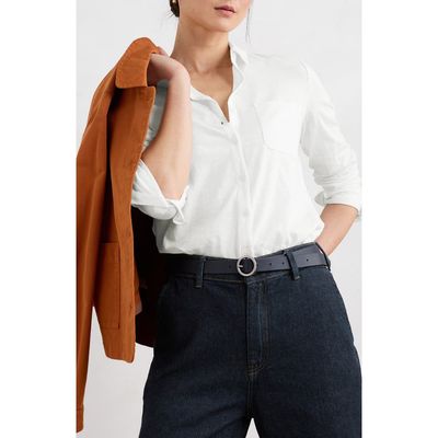 Seasalt Cornwall Seasalt Cornwall Teasel Head Organic Cotton Knit Button-Up Shirt 