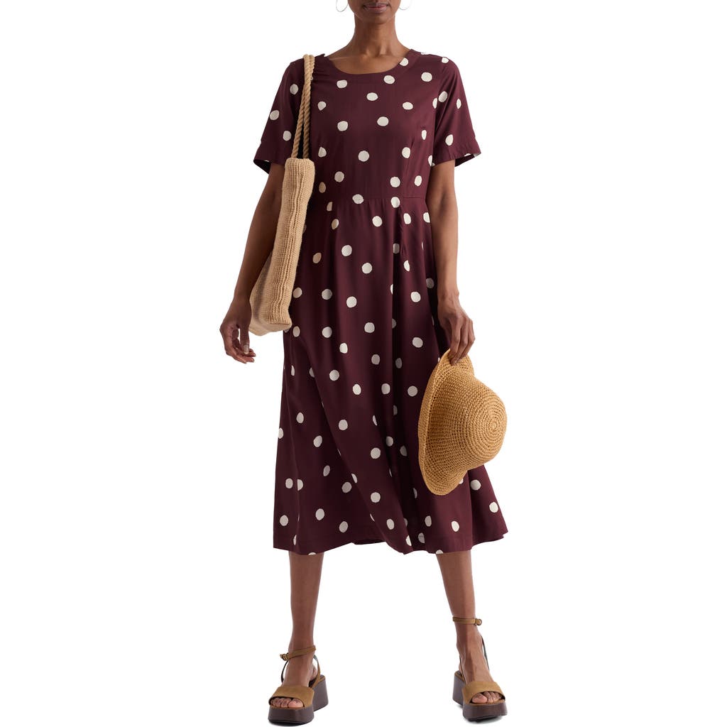 Seasalt Cornwall Seasalt Cornwall Tilly Polka Dot Midi Dress