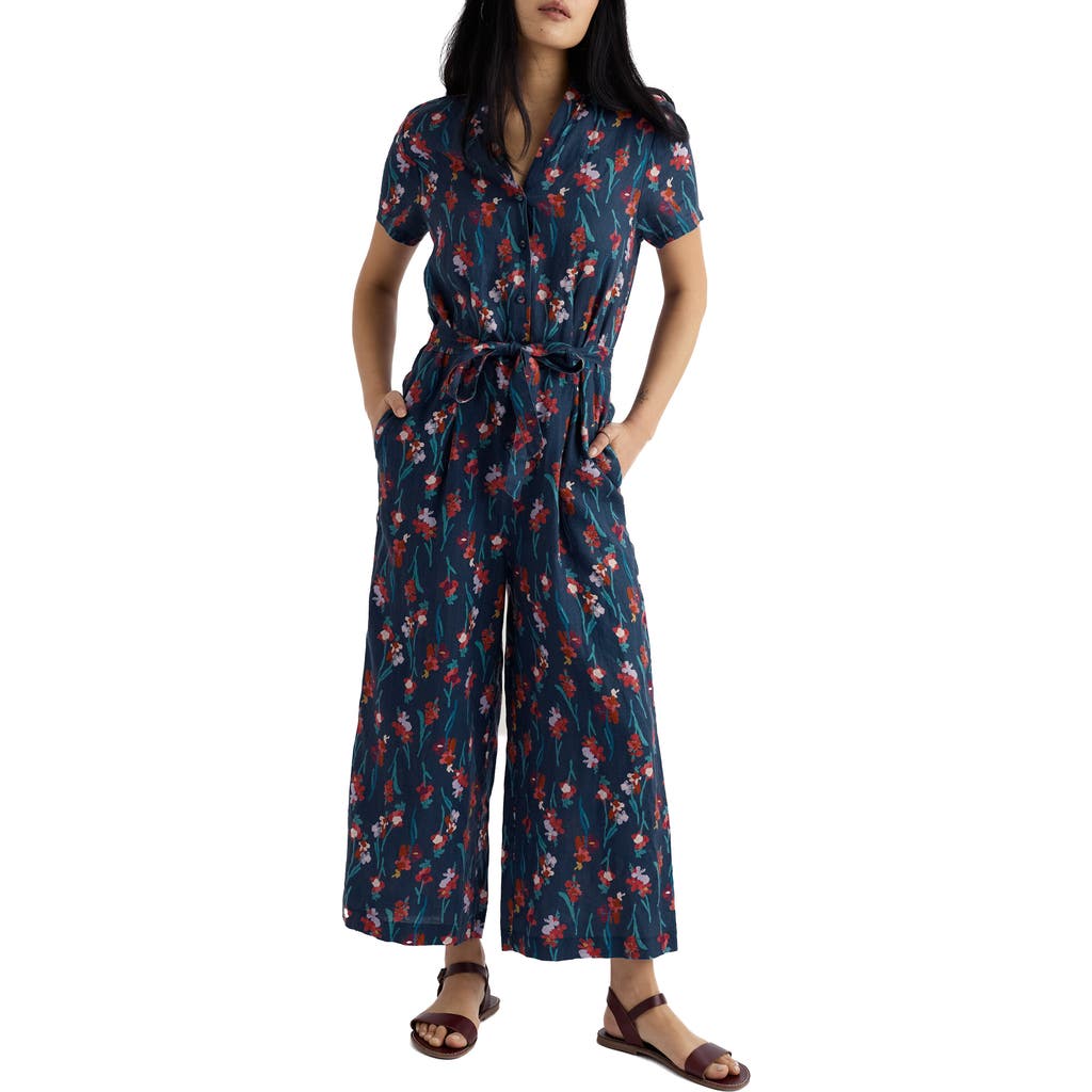Seasalt Cornwall Seasalt Cornwall Treen Cove Floral Linen Jumpsuit