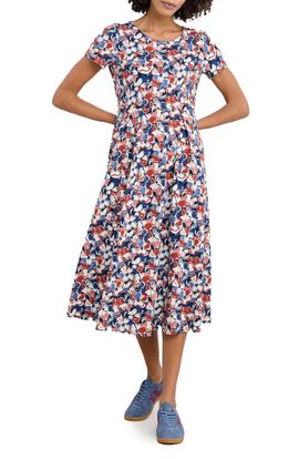 Seasalt Cornwall Seasalt Cornwall Veronica Print Stretch Organic Cotton Midi Dress