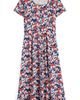 Seasalt Cornwall Seasalt Cornwall Veronica Print Stretch Organic Cotton Midi Dress - 3