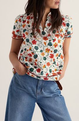 Seasalt Cornwall Seasalt Cornwall Wild Lily Organic Cotton Top