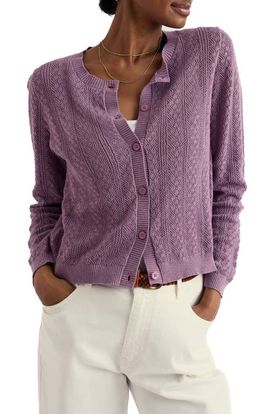 Seasalt Cornwall Seasalt Cornwall Willowing Organic Cotton Pointelle Cardigan