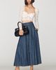 Second Female Evana Denim Midi Skirt - 1
