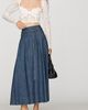 Second Female Evana Denim Midi Skirt - 4