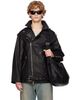 SECONDA SECONDA Black Fonda Leather Jacket - 1