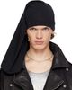 SECONDA SECONDA Black Jersey Beanie - 1