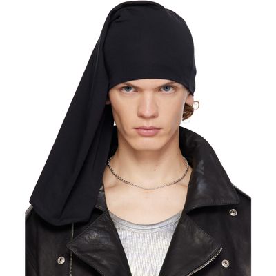 SECONDA SECONDA Black Jersey Beanie
