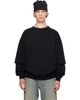 SECONDA SECONDA Black Luna Sweatshirt - 1