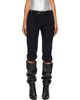 SECONDA SECONDA Black Military Shorts - 1