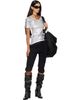 SECONDA SECONDA Black Military Shorts - 4