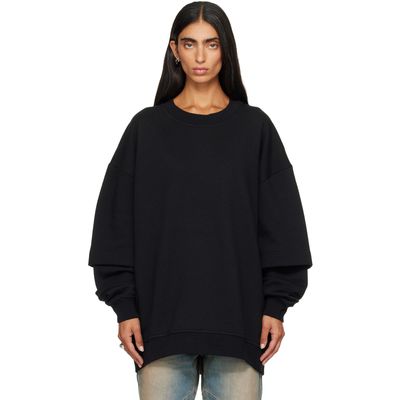 SECONDA SECONDA Black SSENSE Exclusive Luna Sweatshirt