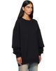 SECONDA SECONDA Black SSENSE Exclusive Luna Sweatshirt - 2