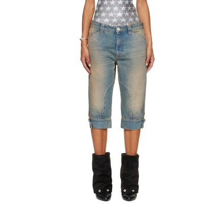 SECONDA SECONDA Blue Bici Denim Shorts
