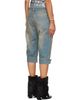 SECONDA SECONDA Blue Bici Denim Shorts - 3