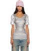SECONDA SECONDA Khaki & Silver SSENSE Exclusive Mouflage T-shirt - 1