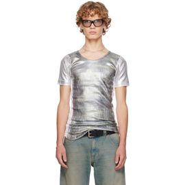 SECONDA SECONDA Khaki & White SSENSE Exclusive Moutflage T-shirt