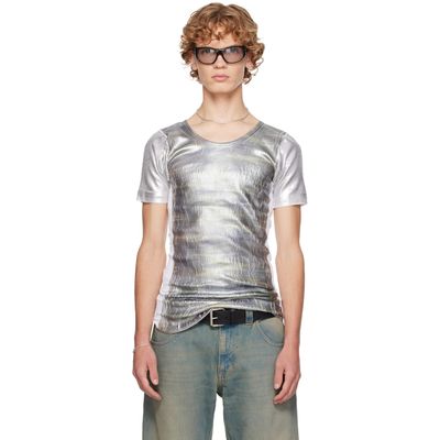 SECONDA SECONDA Khaki & White SSENSE Exclusive Moutflage T-shirt