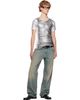 SECONDA SECONDA Khaki & White SSENSE Exclusive Moutflage T-shirt - 5