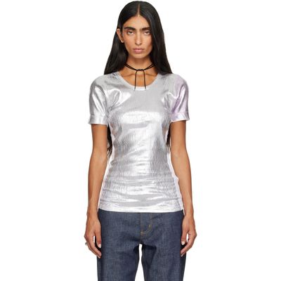 SECONDA SECONDA Silver SSENSE Exclusive Midnight T-shirt