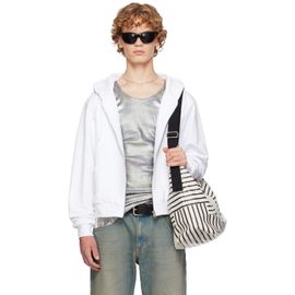 SECONDA SECONDA SSENSE Exclusive White One Two Hoodie