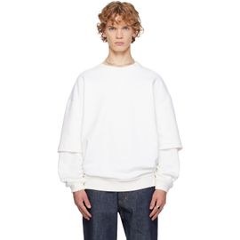 SECONDA SECONDA White SSENSE Exclusive Luna Sweatshirt