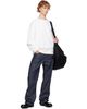 SECONDA SECONDA White SSENSE Exclusive Luna Sweatshirt - 4