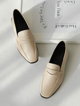 SECONDAILY Black Shein Penny Loafer_3Colors