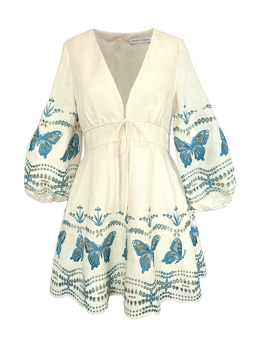 linen mini white dress Devon Strapless Linen Bodycon Mini Dress • Shop American Threads Women's Trendy Online Boutique White / L