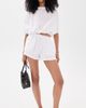 Secular Secular Charlee Birdseye Shorts White Eyelet - 5