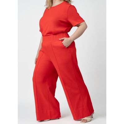 SEE ROSE GO SEE ROSE GO CoolROSE Luxe Wide Leg Pant Plus Size