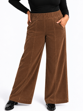 SEE ROSE GO SEE ROSE GO Multitasker Corduroy Wide Leg Plus Size Pant