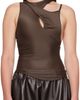 SELASI SELASI Brown Strap Tank Top - 1