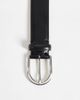 Selected Selected 100% leather belt in black - 2