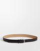 Selected Selected 100% leather belt in dark brown - 1
