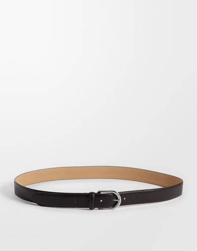Selected Selected 100% leather belt in dark brown