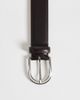 Selected Selected 100% leather belt in dark brown - 2