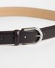 Selected Selected 100% leather belt in dark brown - 3
