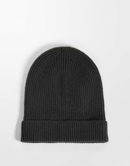 Selected Selected 100% merino wool sailor beanie in earthy brown